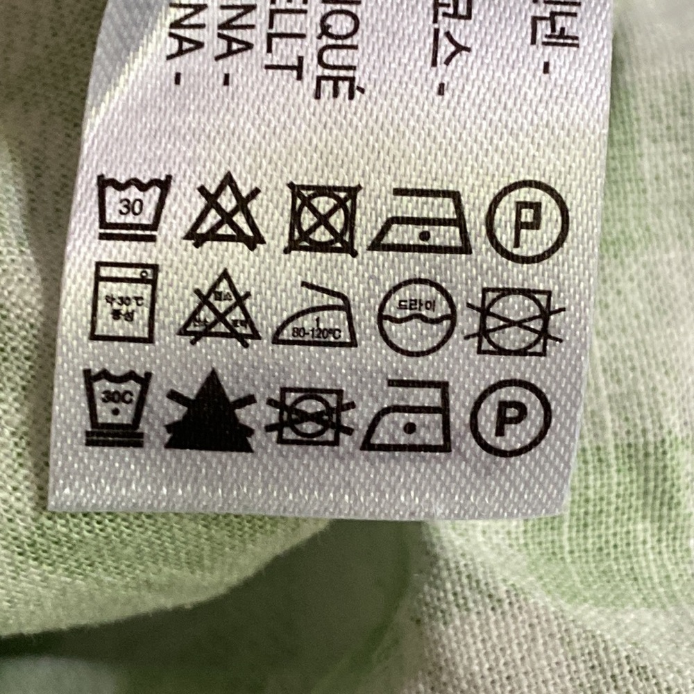 NWT. Zara White/Green Linen Blend Gingham Midi Dress. Size M. - Picture 10 of 10